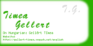 timea gellert business card